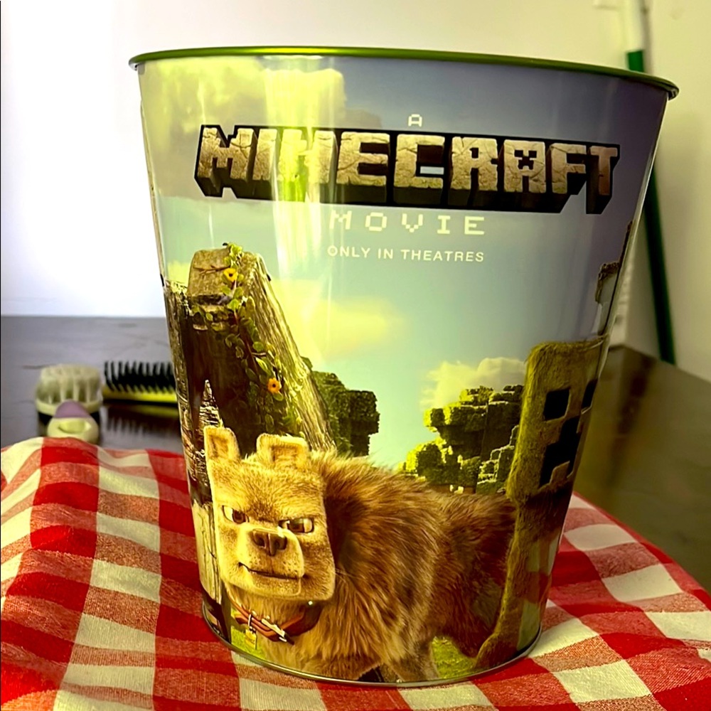 Minecraft Movie Popcorn Bucket